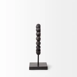 Flash Sale ❤️ Mercana Tulane I Black Beaded Broken Sphere Decorative Object ⌛ -Mercana Shop Tulane I 28Small29 9L x 5W Black Beaded Broken Sphere Decorative Object 2