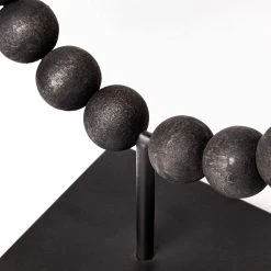 Flash Sale ❤️ Mercana Tulane I Black Beaded Broken Sphere Decorative Object ⌛ -Mercana Shop Tulane I 28Small29 9L x 5W Black Beaded Broken Sphere Decorative Object 4