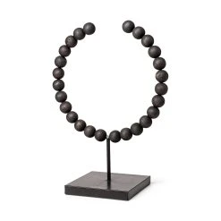 Flash Sale ❤️ Mercana Tulane I Black Beaded Broken Sphere Decorative Object ⌛ -Mercana Shop Tulane I 28Small29 9L x 5W Black Beaded Broken Sphere Decorative Object 6