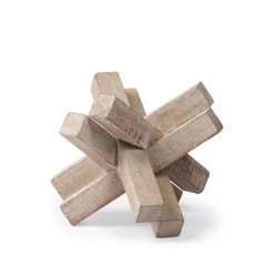 Brand new 🔔 Mercana Vega I (Small) 6L X 6W Natural Wood Jack Object Natural Brown 👍 -Mercana Shop Vega I 28Small29 6L x 6W Natural Wood Jack Object 6