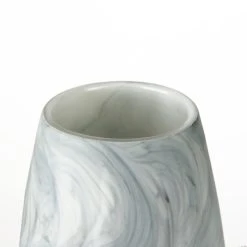 Cheap ⭐ Mercana Volta II Tall White/Gray Abstract Pattern Glass Vase 😉 -Mercana Shop Volta II Tall White Gray Abstract Pattern Glass Vase 3